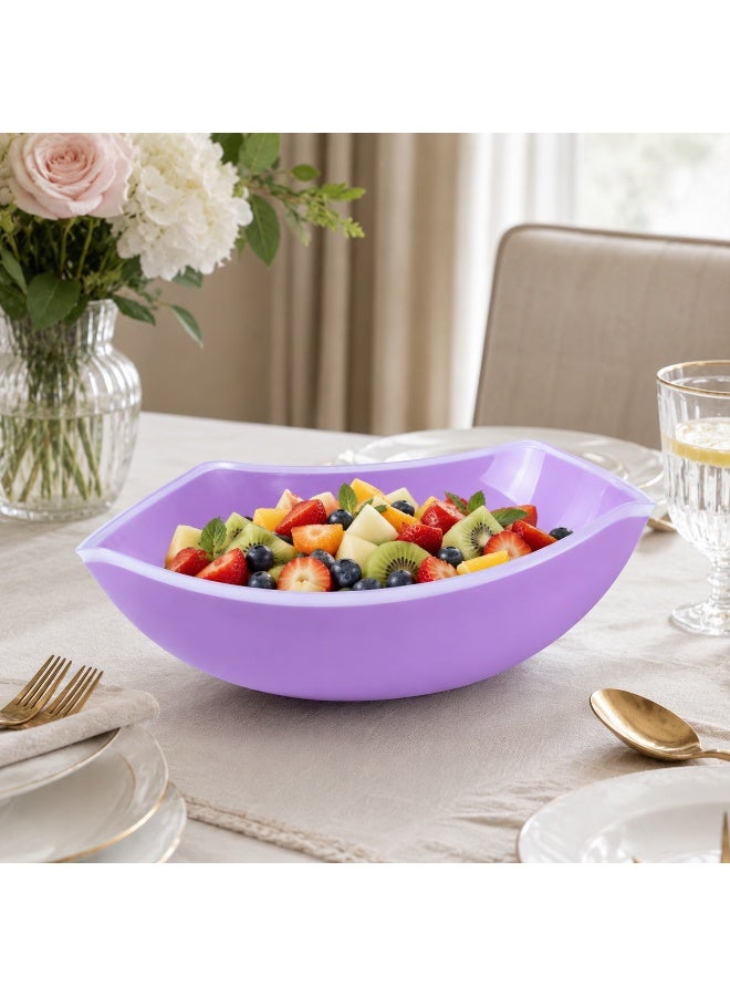 favilla 4-Point Wavy Plastic Serving Bowl – Multipurpose – For Salads, Fruit, and Snacks – Code 962 - Image 4