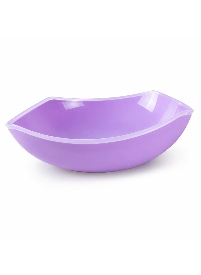 favilla 4-Point Wavy Plastic Serving Bowl – Multipurpose – For Salads, Fruit, and Snacks – Code 962 - Image 1