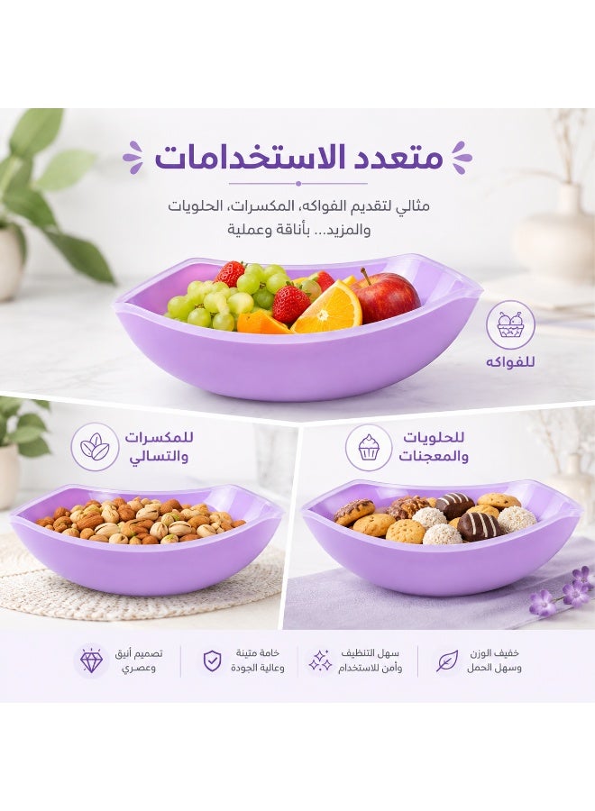 favilla 4-Point Wavy Plastic Serving Bowl – Multipurpose – For Salads, Fruit, and Snacks – Code 962 - Image 5
