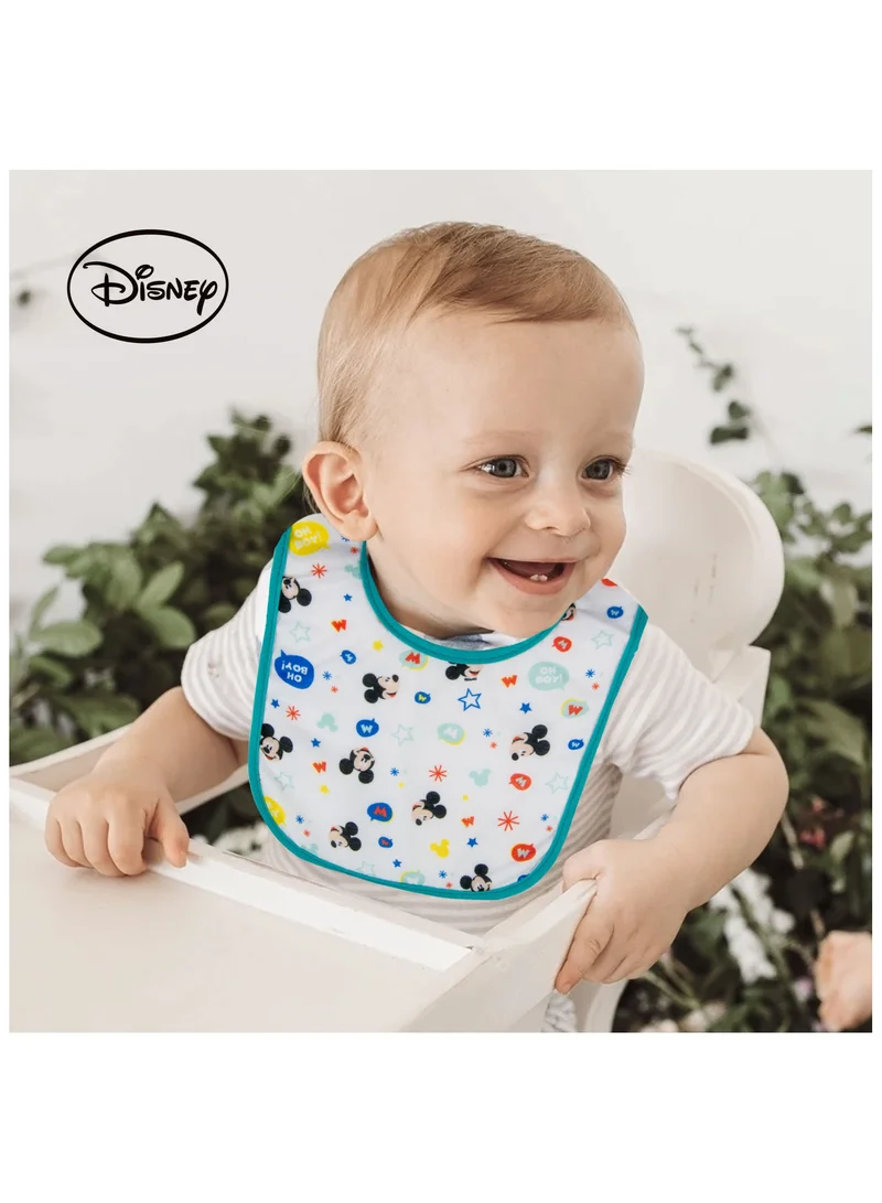 Disney White/Blue Disney 2-Piece Mickey Printed Bib Set for Men | Best Price UAE