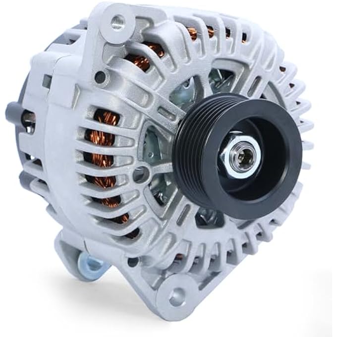 EnTurbo 11256N New Alternator Fit for 2007-2019 Nissan Armada Frontier Pathfinder Titan Xterra, 2008-2010 Infiniti QX56, 2009-2012 Equator, 12V 130A 7-Groove Pulley 11256 23100-ZH00A 23100-ZH00B TG15C113 - Image 1
