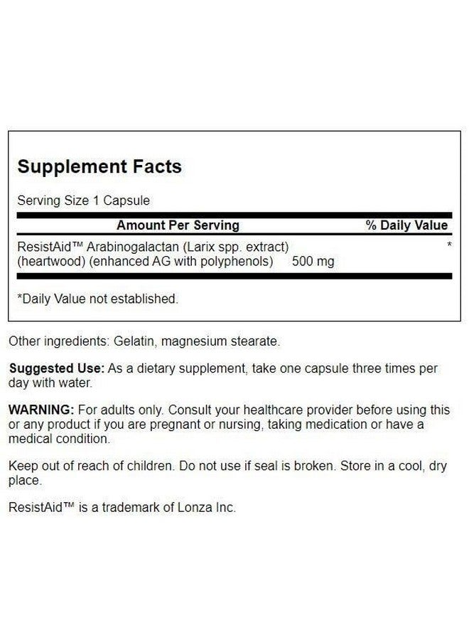 Swanson Larch Tree Arabinogalactan 500 Milligrams 90 Capsules - Image 2