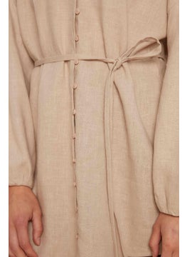 Manuka Linen Balloon Sleeve Shirt Natural  - Image 4