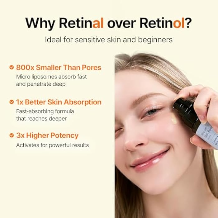 MEDITHERAPY Retinal Skin Booster Serum – Beginner Friendly Non-Irritating Retinaldehyde for Face and Body – Anti-Aging Retinol Pore Minimizer for Blemish Prone Skin– Korean Skin Care, 5.07 Fl.Oz Large - Image 5