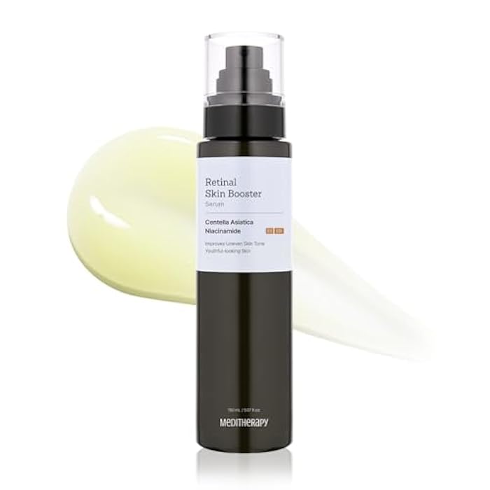MEDITHERAPY Retinal Skin Booster Serum – Beginner Friendly Non-Irritating Retinaldehyde for Face and Body – Anti-Aging Retinol Pore Minimizer for Blemish Prone Skin– Korean Skin Care, 5.07 Fl.Oz Large - Image 1