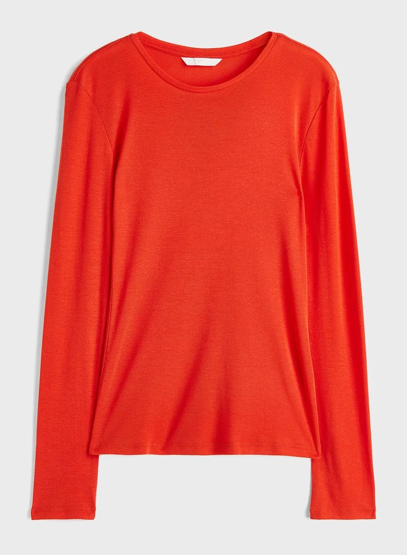 H&M  Round Neck Knitted Top for Women | Best Price UAE