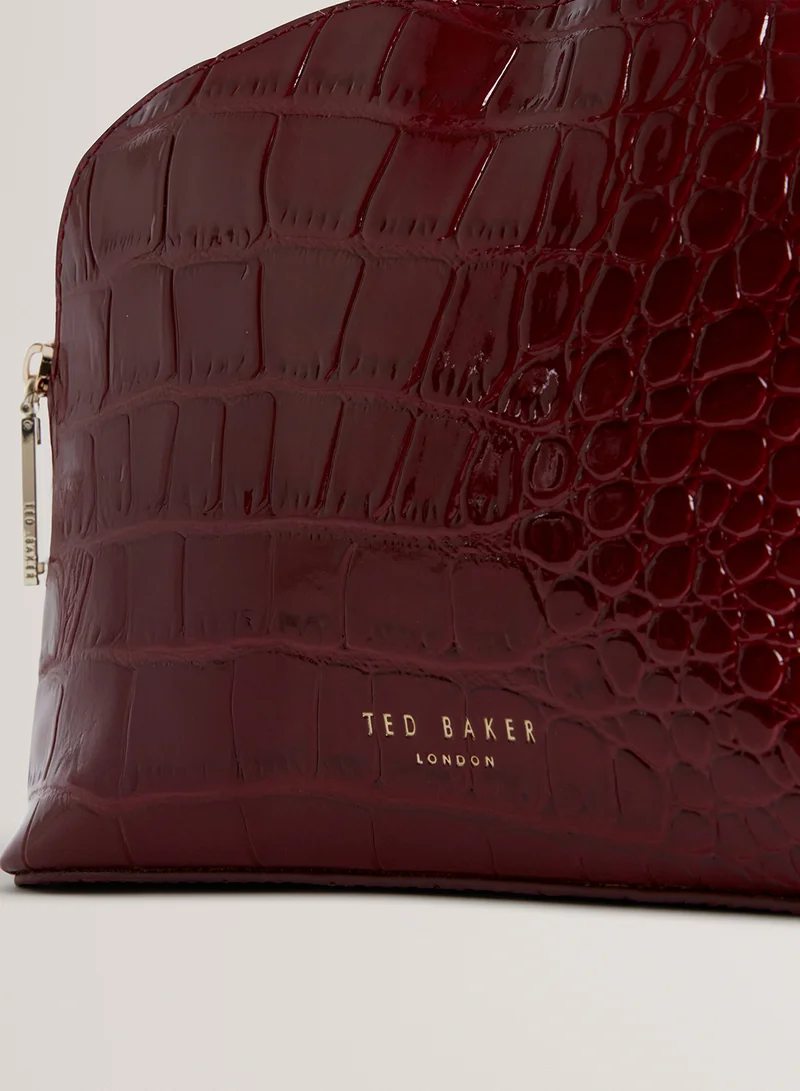 Ted Baker Valmma Croc Effect Cosmetic Bag