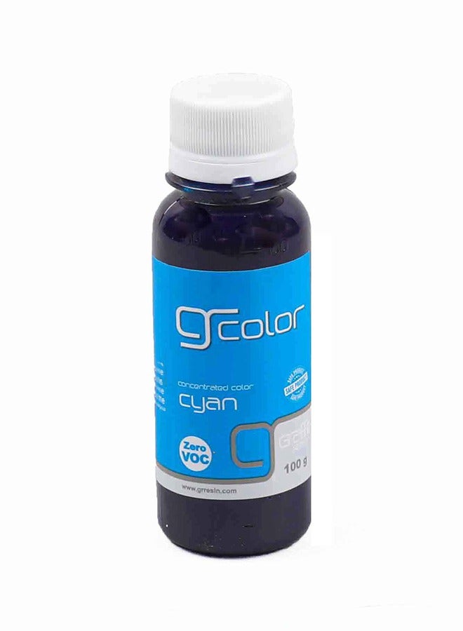 Graffiti Resin Color Cyan 100ml - Image 1