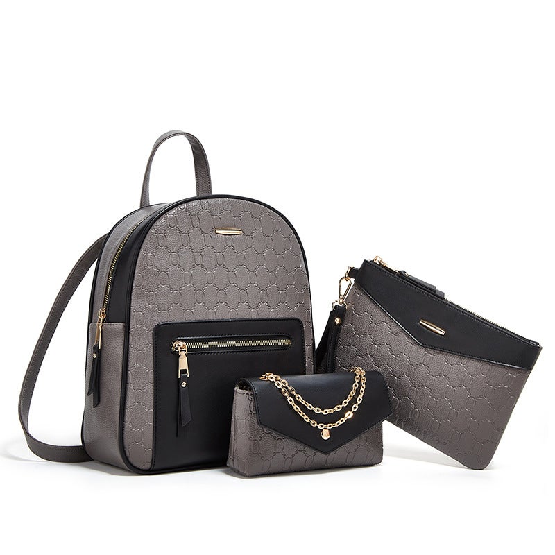 3-Piece Set Fashion Backpack for Men and Women - Image 3