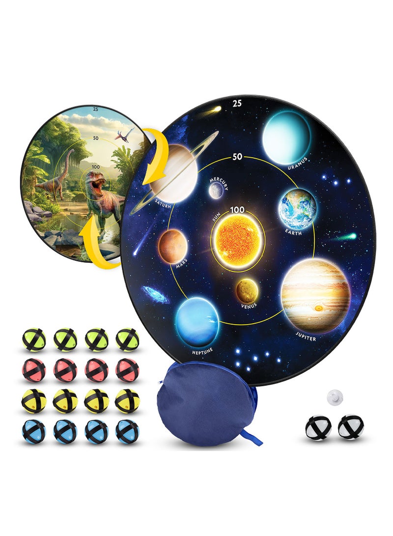 NATIONAL GEOGRAPHIC Geographic Glow-In-The-Dark Dartboard Game Set - Image 4