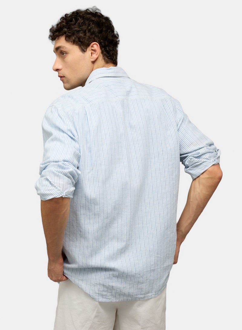 American Eagle AE Everyday Button-Up Linen Shirt - Image 4