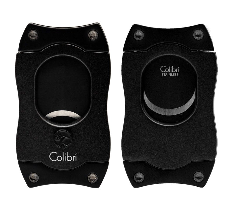 Colibri Premium SCut Cigar Cutter Ergonomic Stainless Steel SpringLoaded Straight Cut Blade Ideal for up to 66 Ring Gauge Gift for Cigar Enthusiasts Black - Image 3