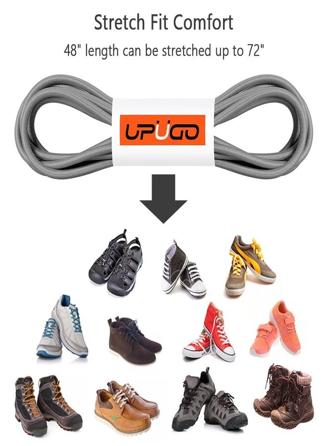 UpUGo 1 Pair of Laces Without Tying Elastic One Size for Adults and Children - Image 3