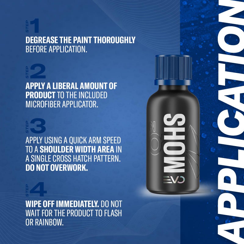 GYEON MOHS EVO 50 ml Ceramic Coating for Cars | The Ultimate DIY GYEON Ceramic Coating | Extremely Slick Fluro Modified Polisylazane Auto Ceramic Coating - Image 4