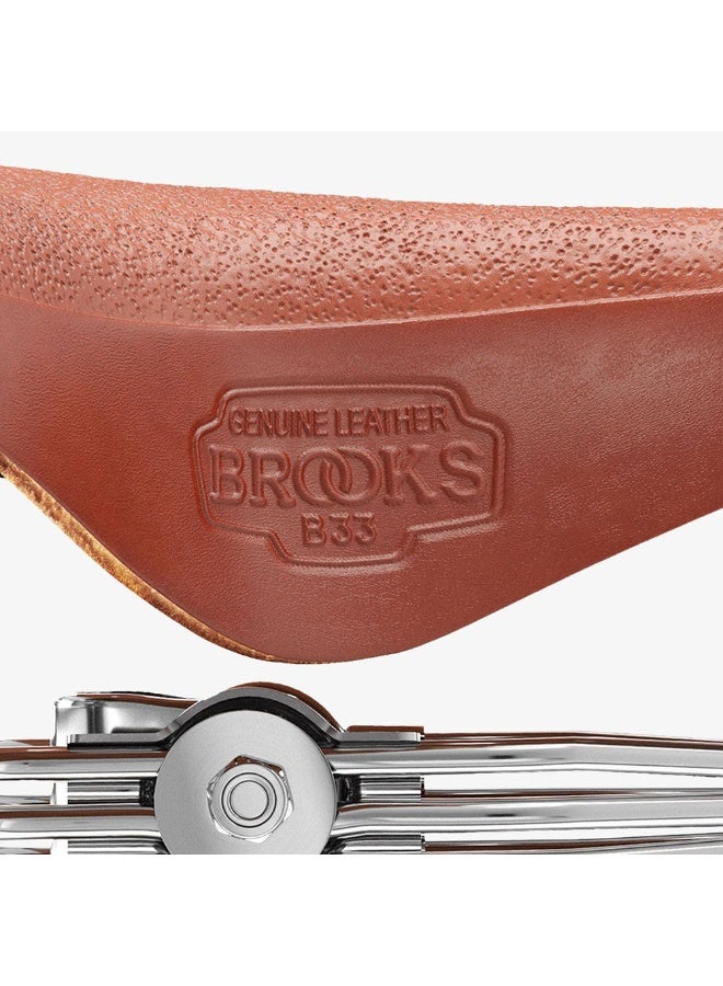 Brooks England Brooks B33 Leather Saddle Honey - Image 5