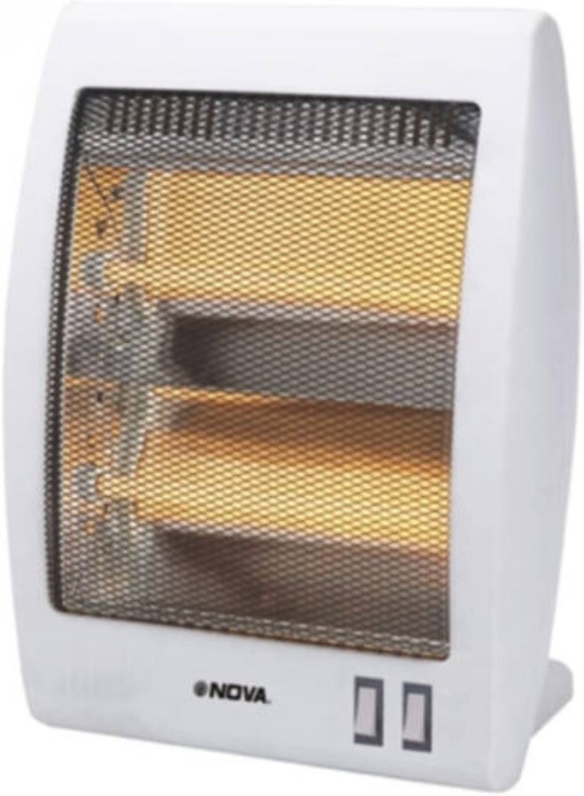 Nova NH1205H 800W Quartz Space Heater with Two Heat Modes, Overheat & Tip-Over Protection, Portable Electric Heater with Carry Handle for Home, Office & Small Rooms – White - Image 3