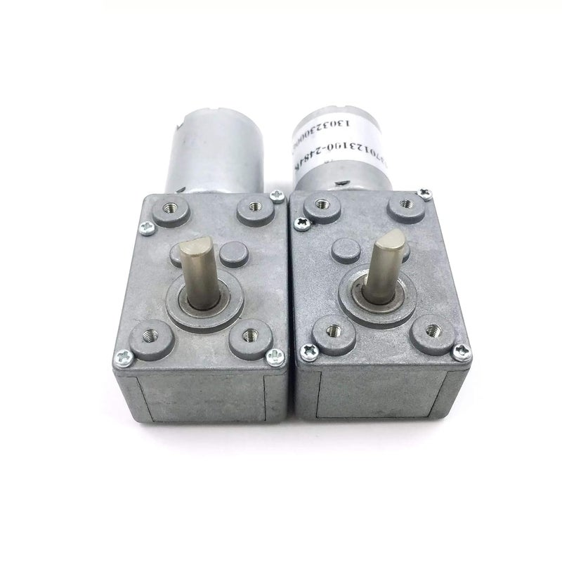 Robodo محرك صندوق تروس دودة تقليل 12 فولت 85 دورة في الدقيقة 6 كجم-سم عزم الدوران - WGM370128500-100K - Image 2