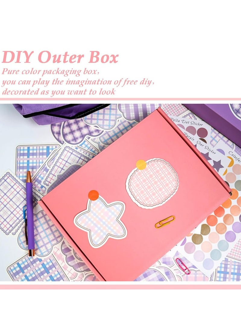 CMGTYYD CMGTYYD DIY Journal Kit,Notebook Diary Supplies Set with Pen Sticker,Clip,Note,Pen Case,Unleash Creativity Making Journal Booklet Art Craft Kit,Scrapbooking Supplies for Travel Tween Boys Girls-Pink  - Image 2