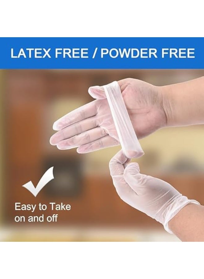 يوريفو قفازات للاستخدام مرة واحدة، 100 قطعة، خالية من البودرة واللاتكس، آمنة على الطعام، غير معقمة، مناسبة للاستخدام باليدين، للطهي وتحضير الطعام والتنظيف والاستخدام المهني - Image 3