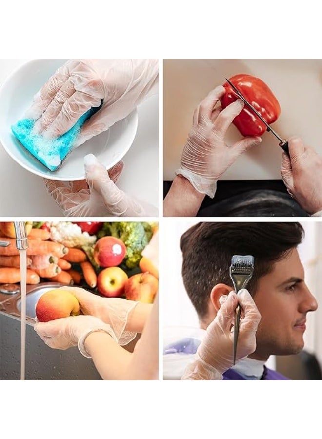 يوريفو قفازات للاستخدام مرة واحدة، 100 قطعة، خالية من البودرة واللاتكس، آمنة على الطعام، غير معقمة، مناسبة للاستخدام باليدين، للطهي وتحضير الطعام والتنظيف والاستخدام المهني - Image 5