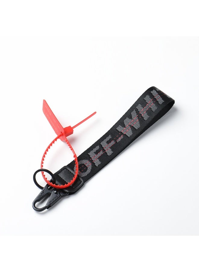 OFF-WHITE Street fashion keychain key ring lanyard - Image 1