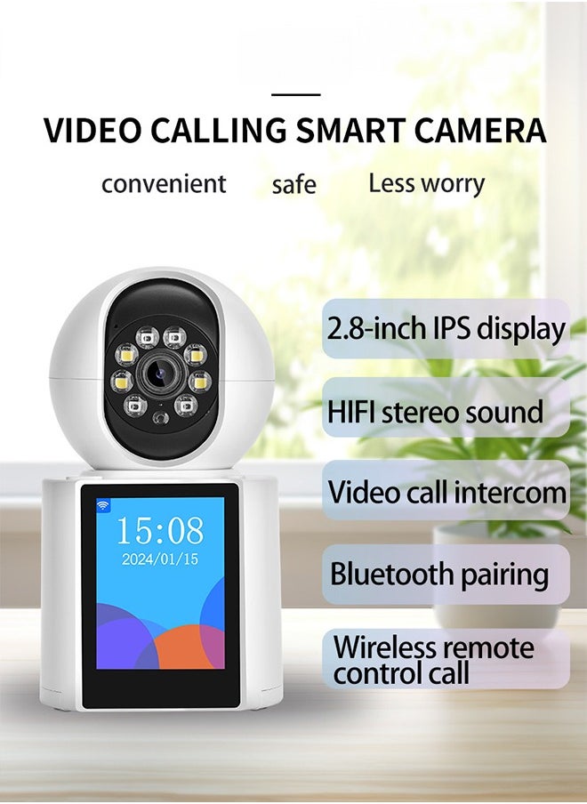 Occuwzz - Wireless Indoor Camera - with HD Display Two-Way Video Panoramic View for Home Use - Image 1