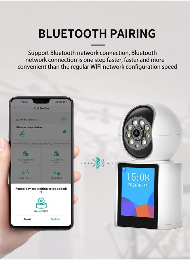 Occuwzz - Wireless Indoor Camera - with HD Display Two-Way Video Panoramic View for Home Use - Image 1