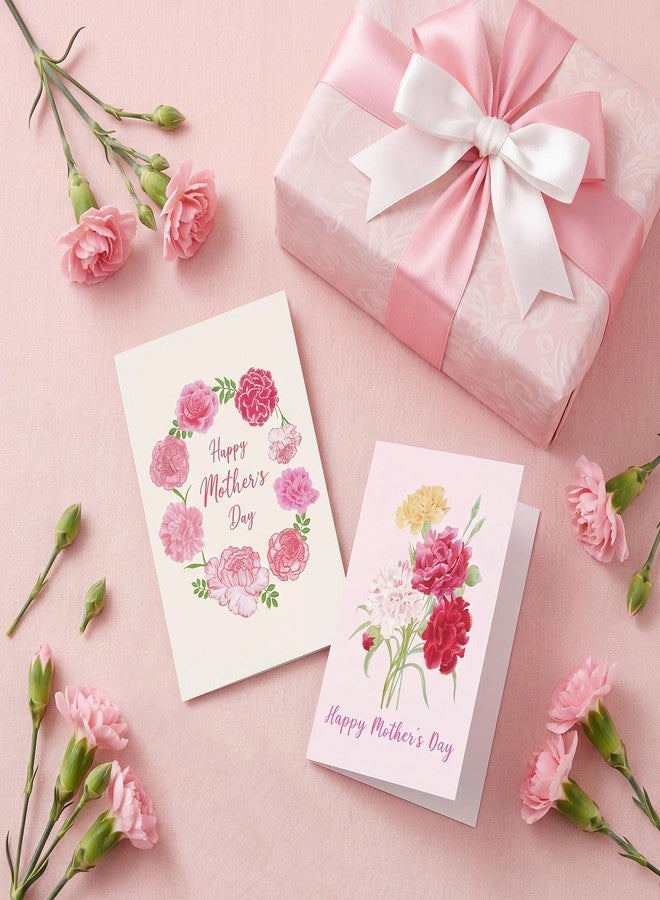 jiebor 50Pcs Mothers Day Card Bulk 3.5 x 2.3 Inches for Mom Wife Daughter (Pink) - Image 4