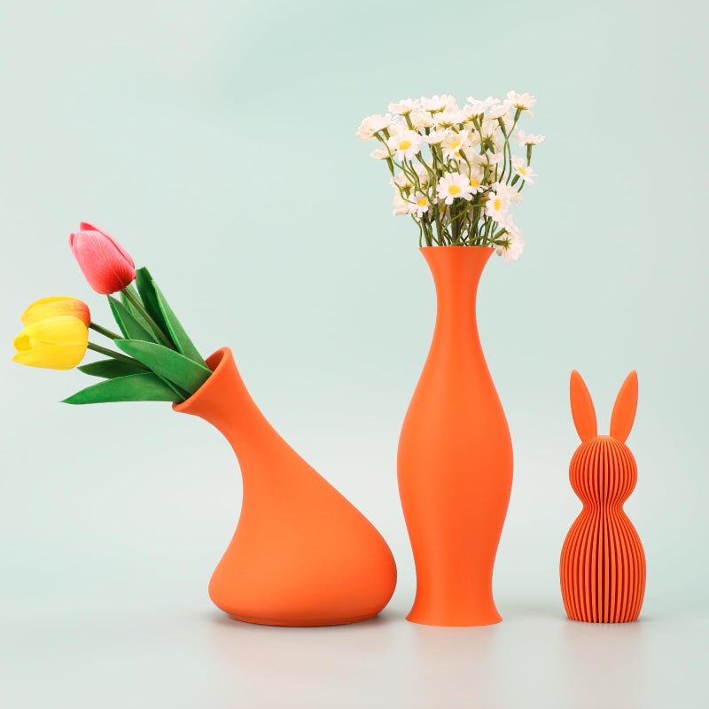 3DHoJor Matte PLA Filament 1.75mm, Upgrade 1kg Cardboard Spool PLA Filament 1.75 PLA 3D Printing Filament, Print with Most 3D Printers Using 3D Filament-Tangerine - Image 5