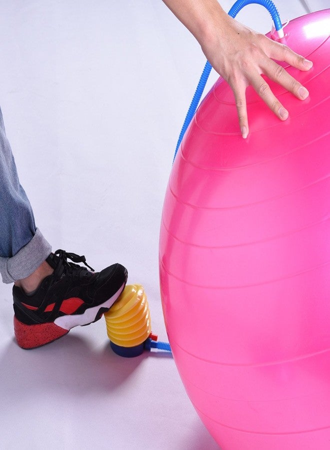 JERN Anti-Burst Fitness Exercise Stability Yoga Ball/Swiss, Birthing, Gym Ball 65 CM (Pink) - Image 5