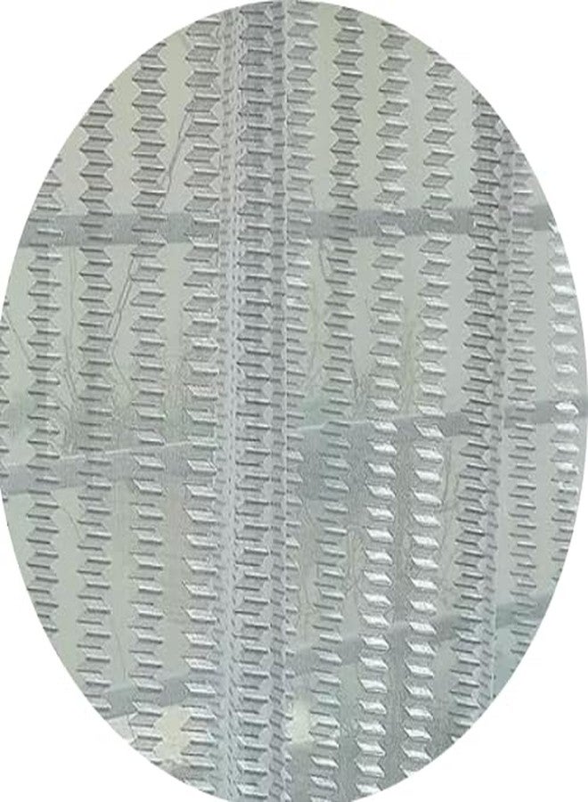 YUKANY Zig Zac Tissue Transparent Plain Net Sheer Door & Windows Grommets Curtains | Parda | Pack of 2 (Grey, 4 x 8 ft) - Image 3