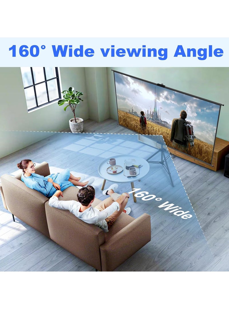 Generic Projector Screen with Stand 84 Inch Projection Screen 16:9 HD Premium Wrinkle-Free Tripod Screen with Storage Bag  - Image 4