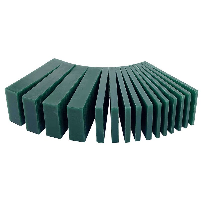 PHYHOO Carving Wax Block Lost Wax Casting Jewelry Molding Tool Mold Sculpting 1 Pound (Green Wax Slices)  - Image 2