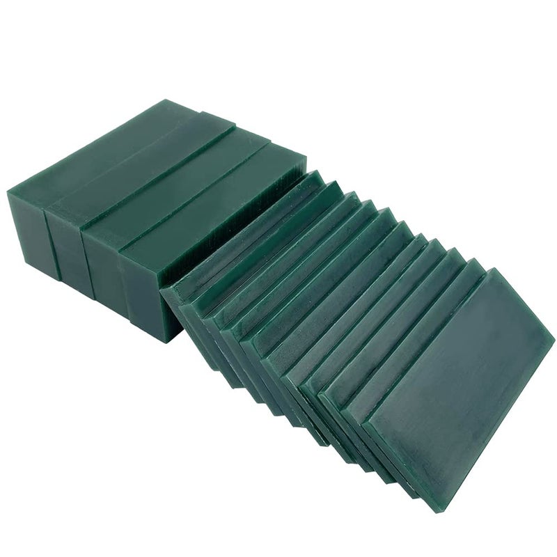 PHYHOO Carving Wax Block Lost Wax Casting Jewelry Molding Tool Mold Sculpting 1 Pound (Green Wax Slices)  - Image 1