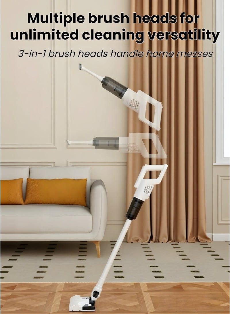 2-in-1 Cordless Vacuum Cleaner & Mop, 15000Pa Strong Suction, Stick & Handheld Vacuum with HEPA Filter, Lightweight Multi-Surface Cleaning - Image 2