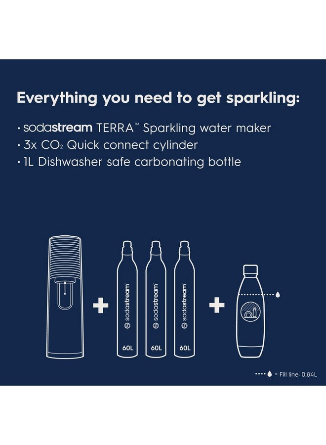 SodaStream Terra Sparkling Water Maker Bundle in Black - includes 3-Pack CO2 and Carbonating Bottle - Image 3