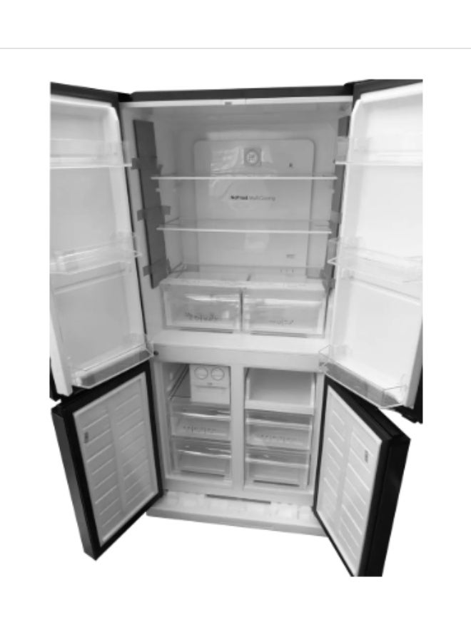 Ocean Refrigerator, No Frost, 531 Litres, 4 Doors, Stainless Steel, Black, OMDV520TNFDXBA - Image 2