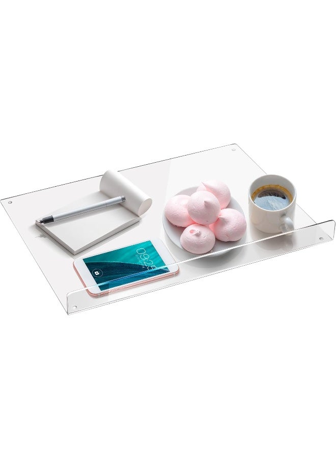 TPGP Clear Acrylic Board Holder Tray With Front Rail - Image 1