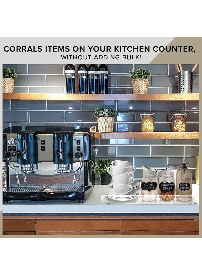 TPGP Clear Acrylic Board Holder Tray With Front Rail - Image 5