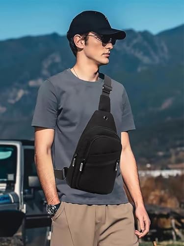 EVANCARY Small Sling Bag for Women Men, Sling Backpack Chest Daypack Crossbody Bag for Travel Sports Running Hiking - Image 2