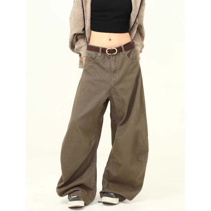 Unisex Classic Denim Jeans Loose Fit Daily Outdoor Wear - Image 3