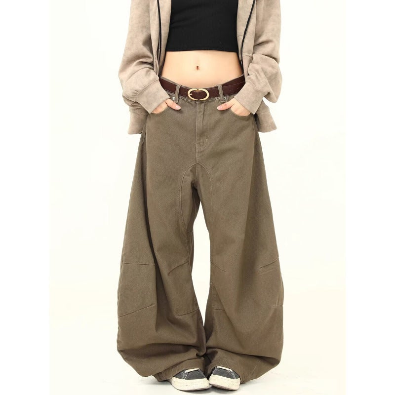 Unisex Classic Denim Jeans Loose Fit Daily Outdoor Wear - Image 1
