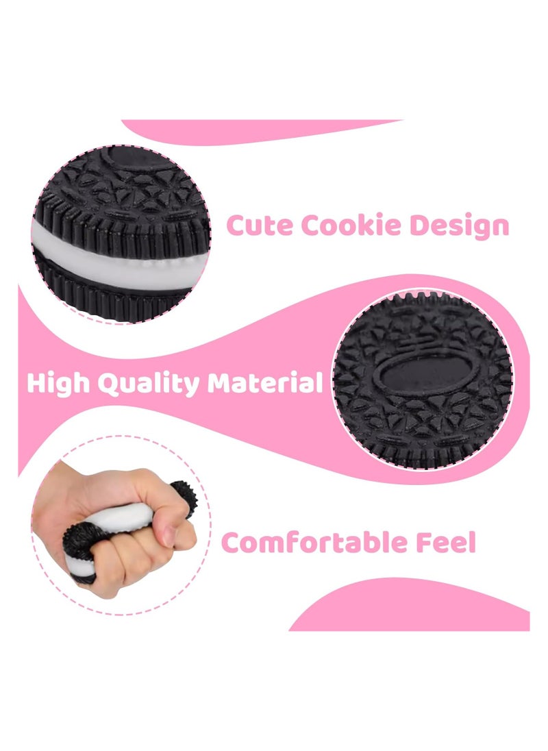 DELGREEN Squishy Biscuit Stress Relief Toy Fun Fidget Sensory Toy Cute Squishy Squeeze Toy Pinch Decompression Toy for Anxiety Relaxation for Adults Kids Ideal for Stress Relief Perfect Desk Accessory - 2pcs  - Image 3