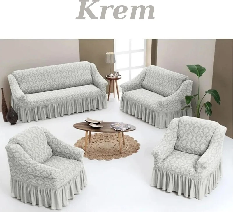 هيتجاه Jacquard 3+2+1+1 Sofa, Sofa, Sofa Bed Cover Washable Lycra Flexible Sofa Cover