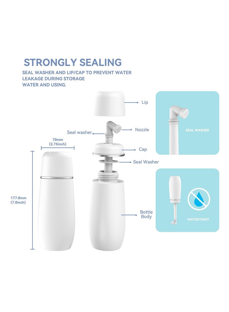 Fasola Portable Bidet Sprayer Travel for Toilet Personal Hygiene Cleaning, Soothing Postpartum Care, Baby Care Travel Bidet With Hand Held Bidet Bottle(400ml, White） - Image 2