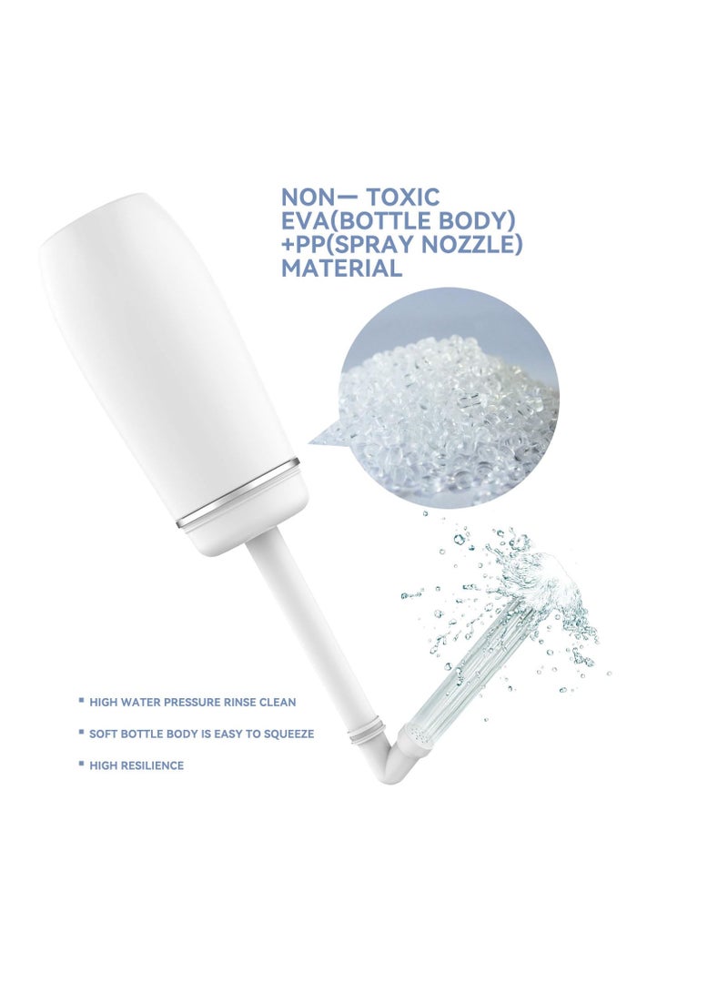 Fasola Portable Bidet Sprayer Travel for Toilet Personal Hygiene Cleaning, Soothing Postpartum Care, Baby Care Travel Bidet With Hand Held Bidet Bottle(400ml, White） - Image 4