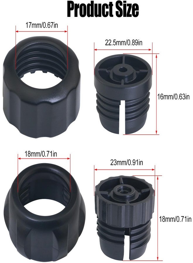 LUORNG 10 Sets Ball Joint Mounting Socket 17mm/18mm Mobile Phone Holder Car Gravity Mount Accessory with Threaded Screw Fixing Nut Air Outlet Fixing Clip Nut Base Holder - Image 2
