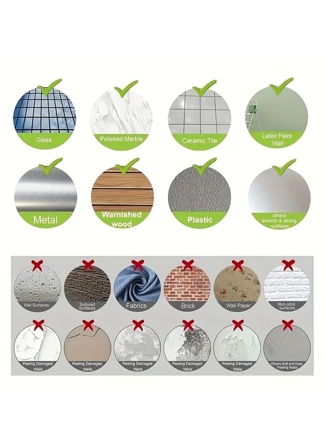 8pcs Heavy Duty Picture Hanging Strips Trace Free Adhesive Mounting Tapes For Photo Frames And Artworks - Image 5