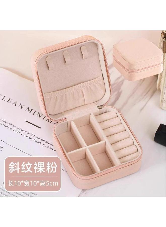 Portable elry Storage Box, Travel-grade, High-end, Exquisite, Compact, Mini Box For Earrings, Rings, Necklaces, And Other Accessories
