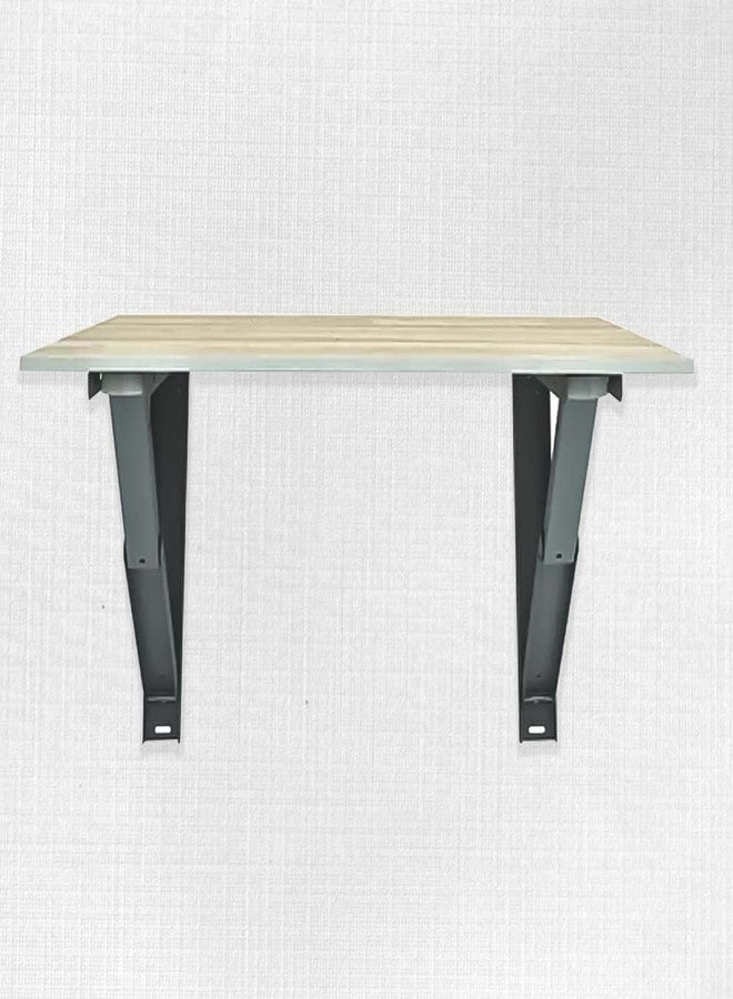 Volo Premium Heavy Duty 20" Foldable Mild Steel Racks and Shelves Brackets with Fittings for fold Down Table or fold Down Racks. (Color - Grey) (20" - 500 mm) - Image 4